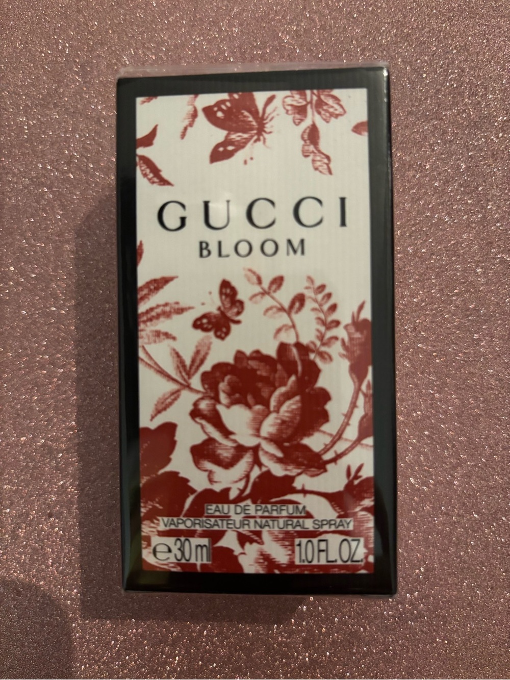 Brand new in Box by Gucci Bloom Eau de Toilette Pink Bottle with Floral Label